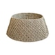 image 1 of Round Foldable Diamond Wicker Tree Skirt - L70 x W70 x H26 cm - Orange
