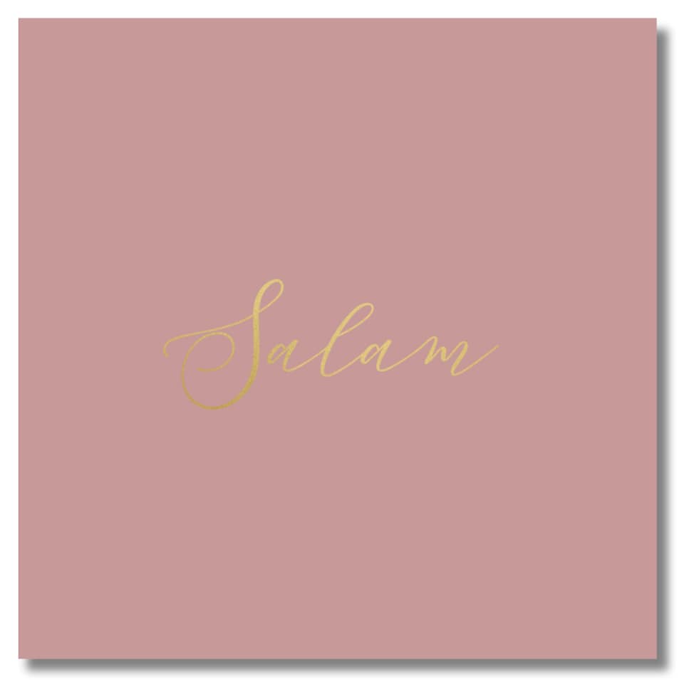 Luxury Foiled Greeting Card - Salam