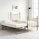 image 3 of Hampstead Traditional Antique Brass Distressed Effect Single Metal Bed Frame & Guest Trundle