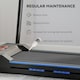 image 8 of HOMCOM 1-6 km/h Folding Motorised Treadmill Walking w/ Remote Control, Blue
