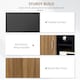 image 6 of HOMCOM TV Cabinet Stand Entertainment Center Media Console Storage Black, Walnut