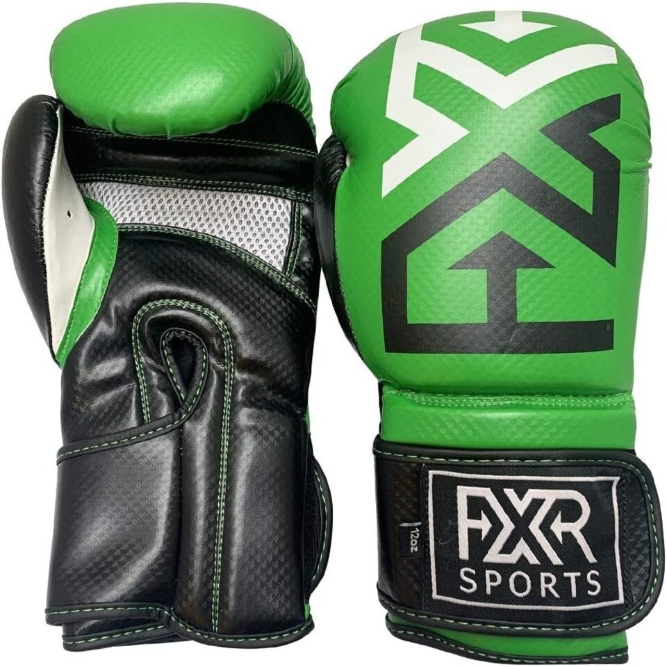 GREEN LEATHER BOXING GLOVES