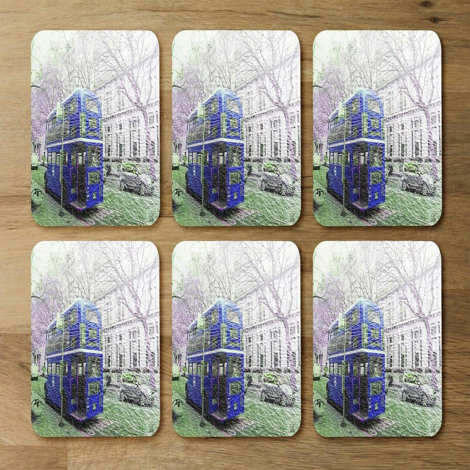 image 1 of London bus Behind blue (Coaster)