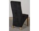 image 8 of Hampton 120-160cm Oak Extending Dining Table and 6 Lola Fabric Chairs | Black | Black