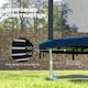 image 7 of SPORTNOW 6ft Outdoor Trampoline with Safety Enclosure Net, Blue