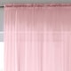 image 2 of Sheer Pink Plain Woven Voile Slot Top Curtain Panel Pair (57x48") 145x122cm