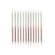 image 2 of Rose Gold Ombre Tall Skinny Celebration Candles - Pack of 12