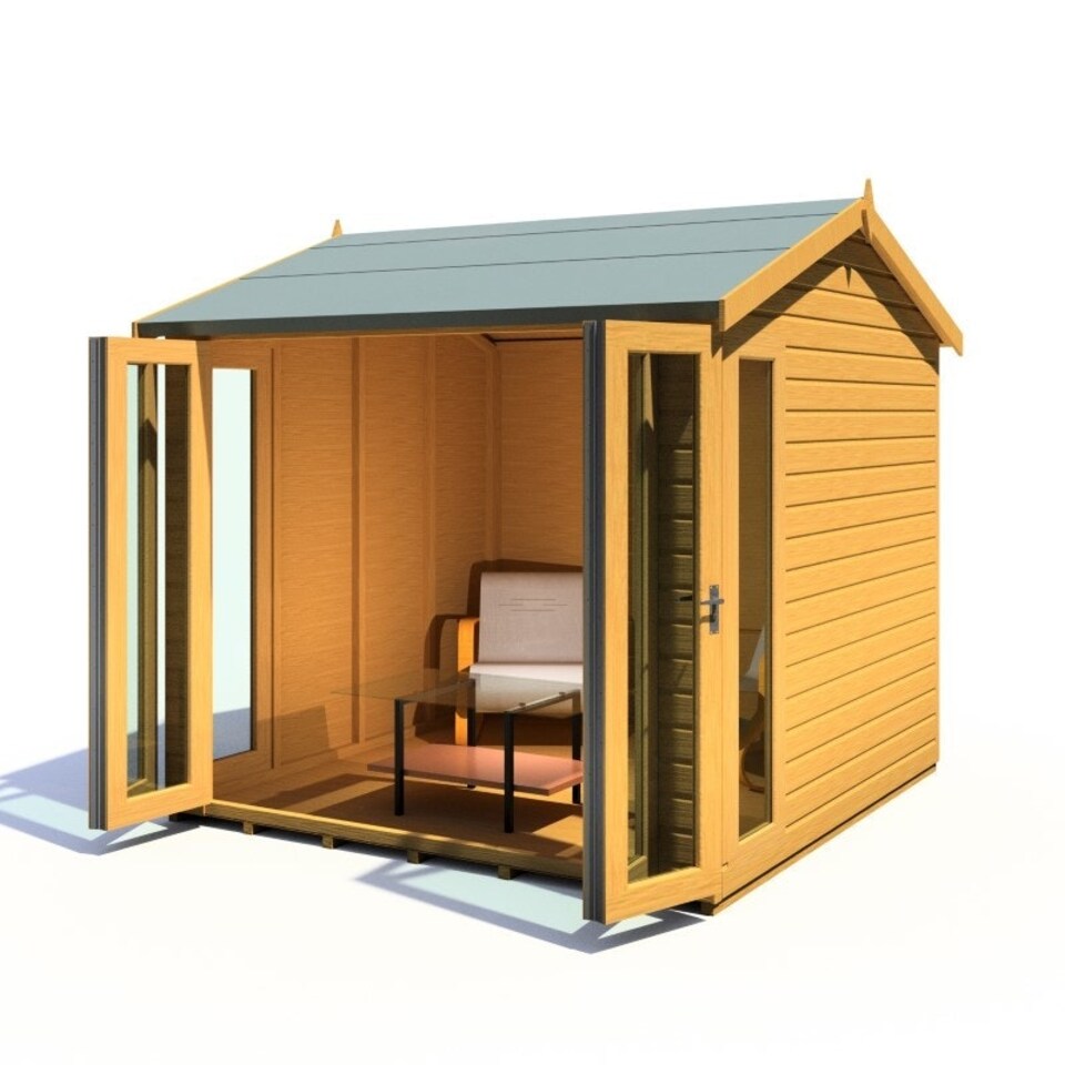 image 1 of Blenhiem 8 x 8 Feet Summerhouse - L259.4 x W253.4 x H246.2 cm Brown