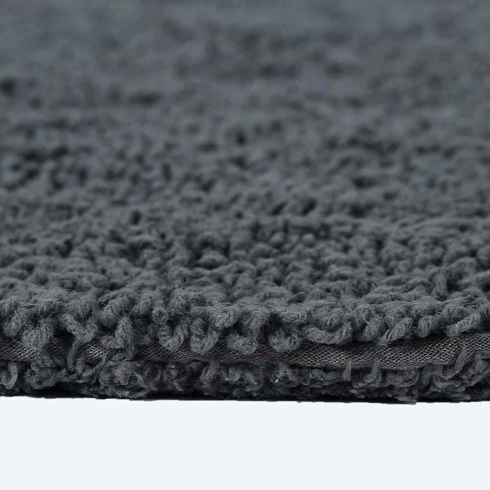 image 1 of Homescapes Luxury Reversible Extra Large Bath Mat | Grey | 70 x 120 cm