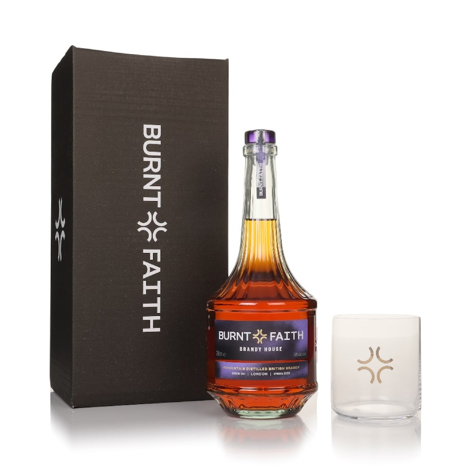 image 1 of Burnt Faith Brandy Batch 001 Gift Pack with Glass | Clear