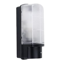 ValueLights Griffin Outdoor IP44 Dusk to Dawn Bulkhead Wall Light and Cool White Bulb