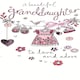 image 2 of New Baby Granddaughter Luxury Champagne Greeting Card Hand-Finished Cards