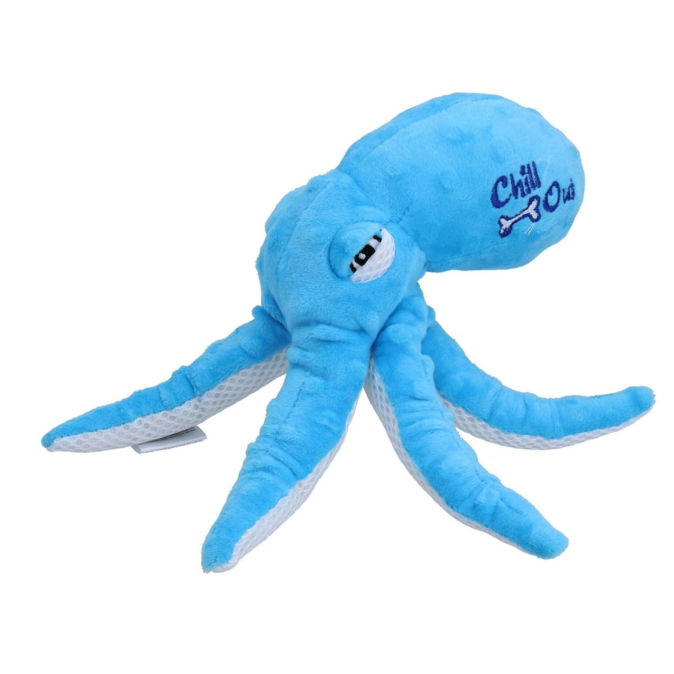 image 1 of Chill Out Octopus Dog Plush Hydration Cooling Summer Play Toy Home Pet Toy