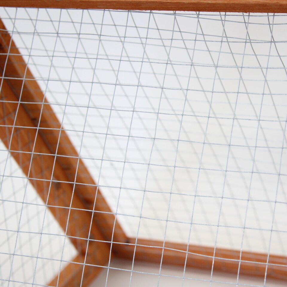 image 1 of Wooden Outdoor Triangle Rabbit Guinea Pig Pet Hutch Run Cage