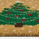 image 3 of Homescapes Coir Doormat Christmas Trees, 60 x 40 cm