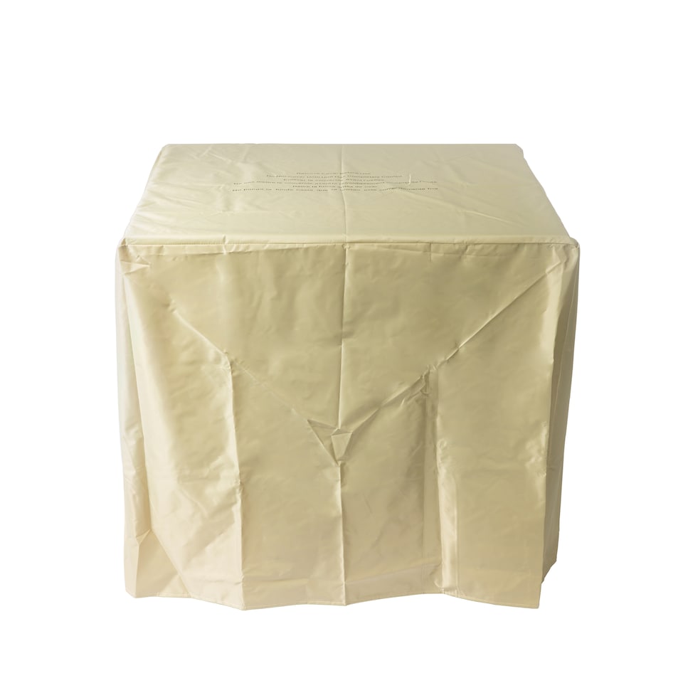 image 1 of Teamson 76cm Propane Gas Fire Pit Table with Rattan Base, 40,000 BTU