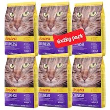 Josera Culinesse | Complete cat food | Omega 3 from Salmon Oil | Anti-Hairball | For fussy cats| Gluten free | Moderate fat | Skin & Coat | 6x2kg