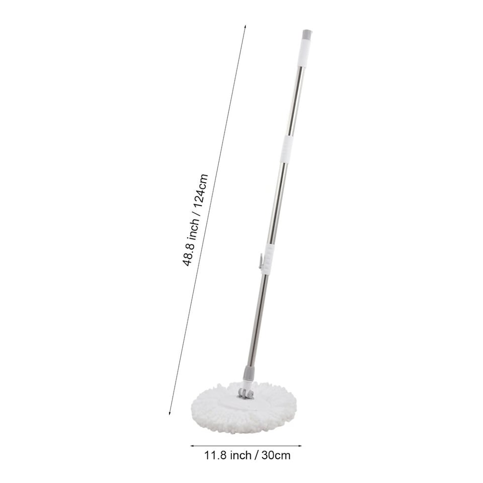 image 1 of Living and Home Hands-Free Foot-Operated Pedal Rotating Mop and Bucket Set