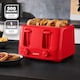 image 2 of GEEPAS 4 Slice Toaster 1400W, Red