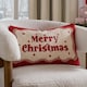 image 1 of Furn Candy Merry Christmas Tufted Cushion | Red | Red/White