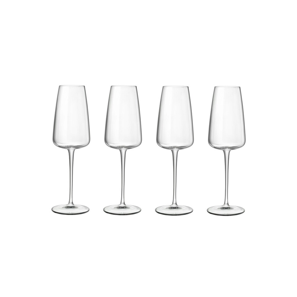 image 1 of Luigi Bormioli Talismano Flute Glasses, 210ml x 4