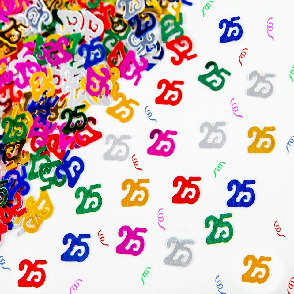 image 1 of of 14g Multicolour 25th Confetti