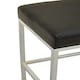 image 4 of Interiors by Premier Baina Black Pu And Chrome Finish Bar Stool