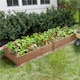 image 3 of Yaheetech 62.5 cm W Wooden Raised Garden Bed-Dark Brown | Brown | Dark Browm | 241.5 cm L x 62.5 cm W x 27 cm H | 1