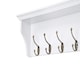image 6 of Elegant Brands Richmond Wall-Mounted Coat Rack with 7 Hooks and Shelf White | M