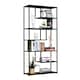 image 6 of HOMCOM Wood Bookshelf Industrial Style 6 Tier Living Room Display Rack Organiser