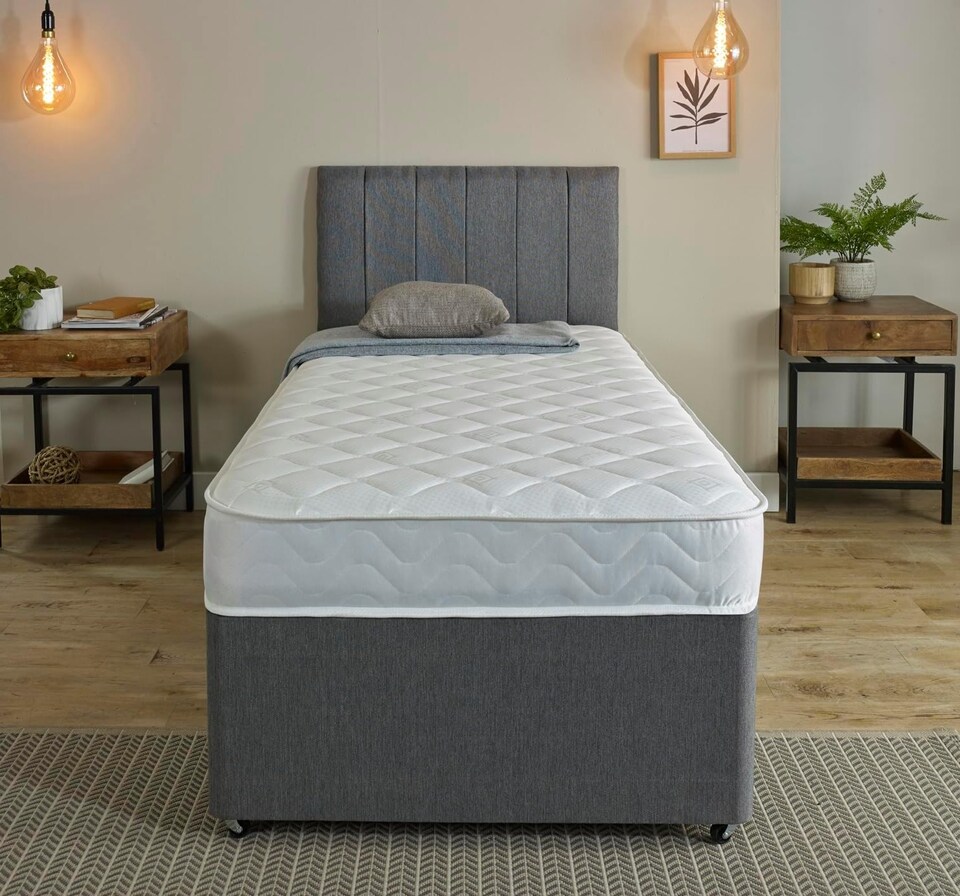 image 1 of Foam-Free Pocket Spring Mattress - 18cm Deep, Medium Feel Cooltouch+ Breathable | White | Small Single