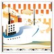 image 1 of Art deco ship (Picture Frame) White | L