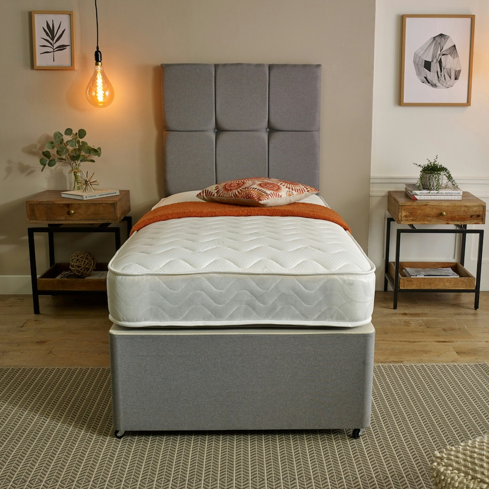 image 1 of Close Wave Hybrid Mattress - 20cm Deep, Deep Quilted Soft Sleep Surface | White | Double