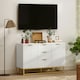 image 8 of HOMCOM Sideboard Storage Cabinet with Adjustable Shelves White