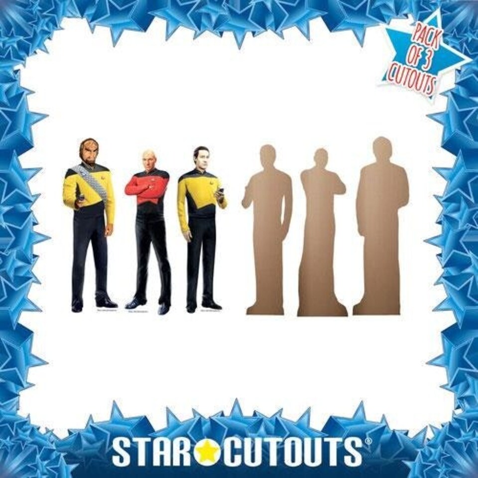image 1 of Star Trek Next Generation Table Top Cardboard Cutouts - Pack of 3