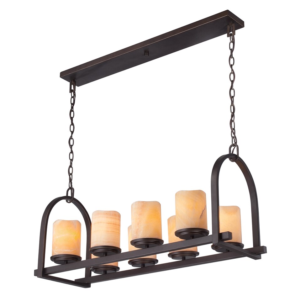 Aldora 8 Light Ceiling Island Pendant Bar Bronze, E27