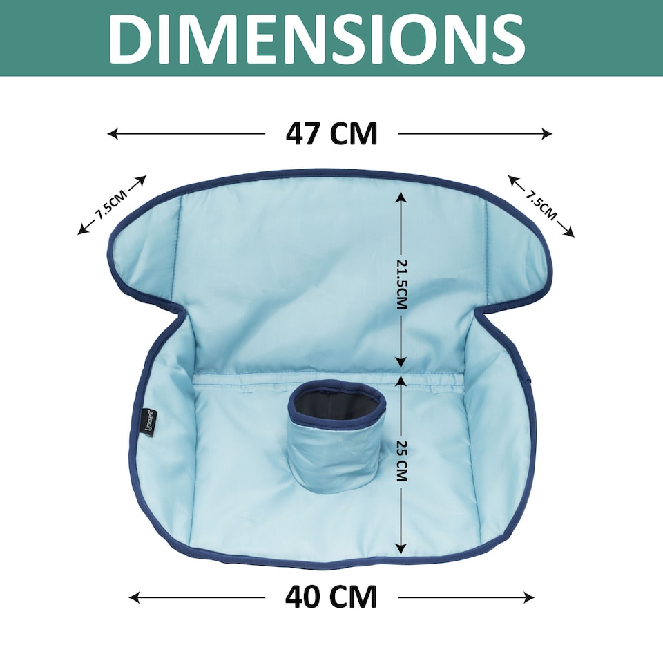 image 1 of Lynmark® Potty Training Car Seat Protector Cover with Middle Buckle Hole | Blue | 1
