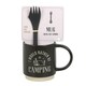image 1 of Something Different I Would Rather Be Camping 3 in 1 Mug Set - Black - One Size