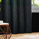 image 3 of Paoletti Galaxy Chenille Emerald Eyelet Curtains (W)117cm x (D)183cm Multi