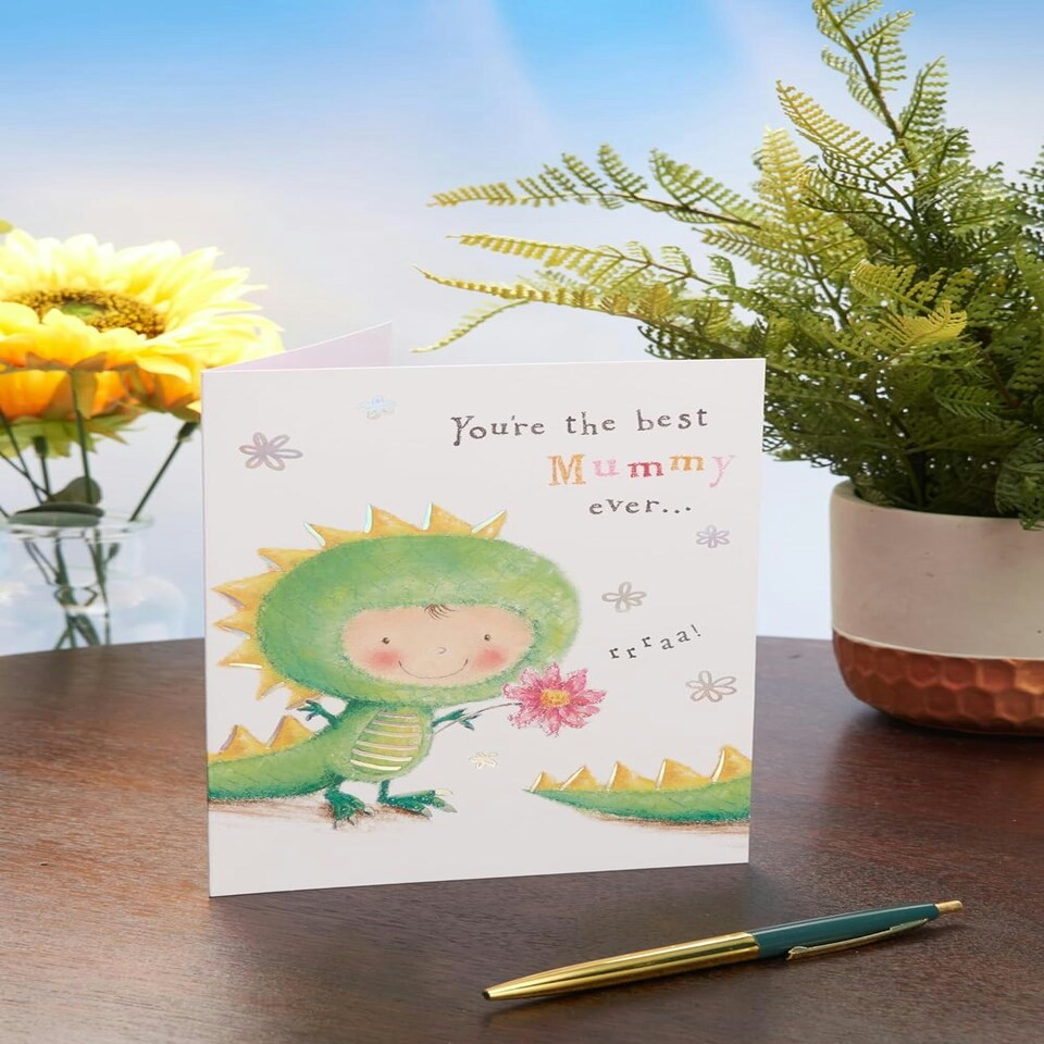 image 1 of Cute Dino Design Mother's Day Card