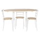 image 6 of Table set with 4 chairs DKD Home Decor 121 x 55 x 78 cm Brown