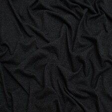 Minerva Core Range Black Luxury Viscose Jersey Stretch Knit Fabric for Dressmaking, 155cm / 61" Wide - per metre