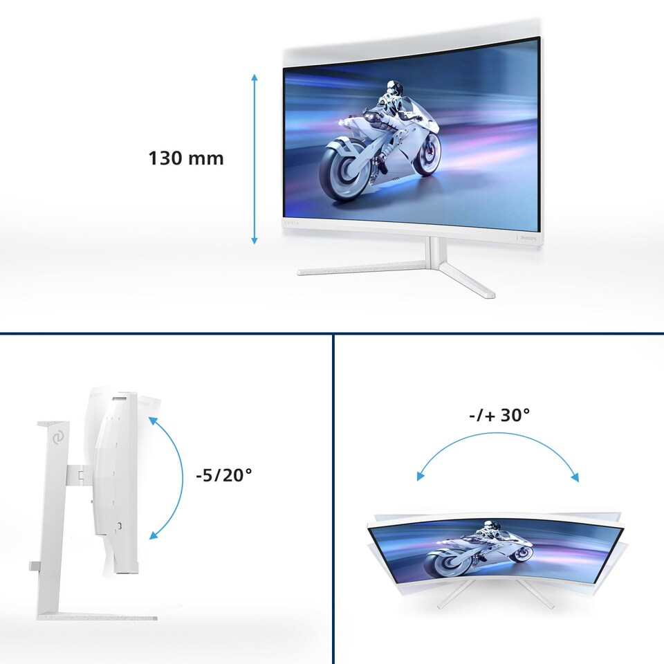 image 1 of Philips Evnia 5000 32M2C5501/00 computer monitor 80 cm (31.5 Inches) 2560 x 1440 pixels Quad HD LCD White