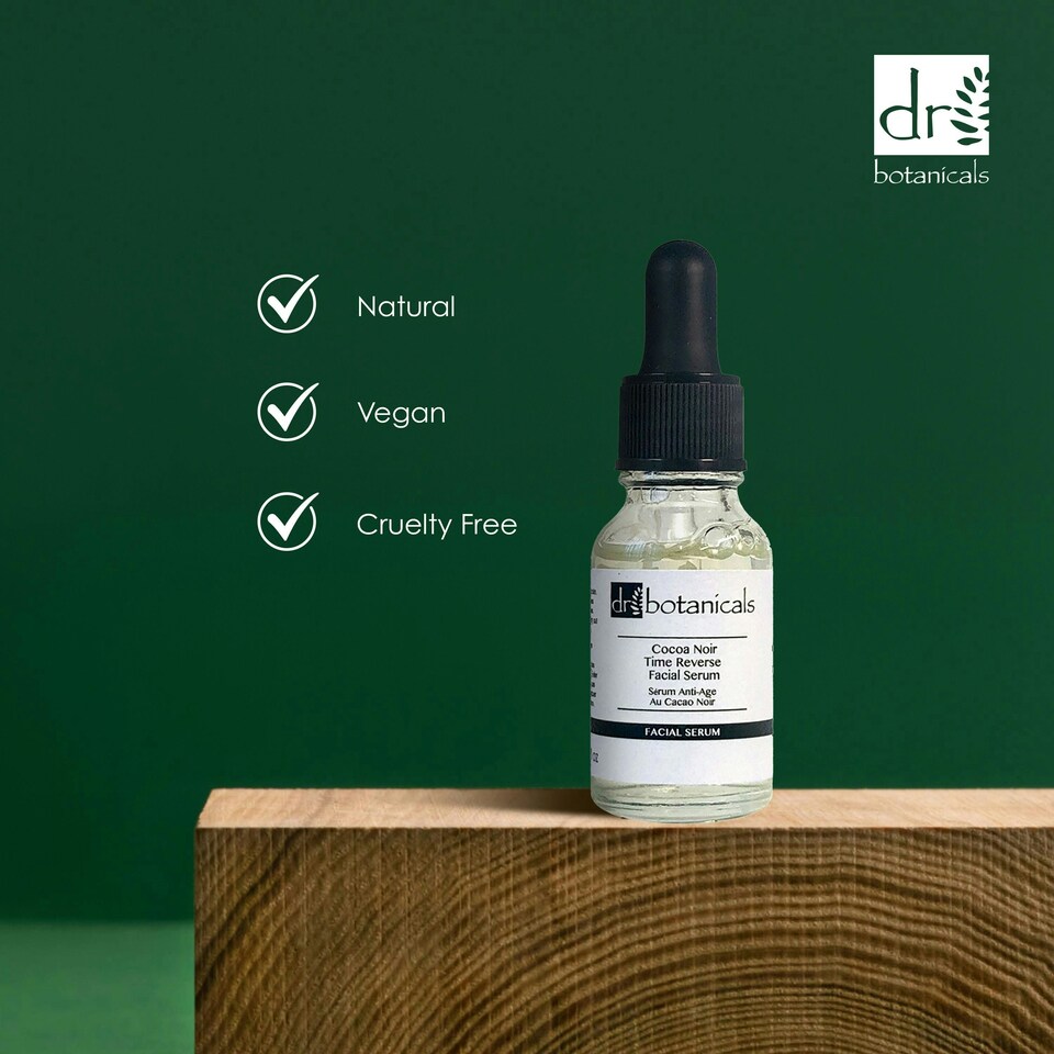 image 1 of Dr Botanicals Cocoa Noir Time Reverse Facial Serum 15ml
