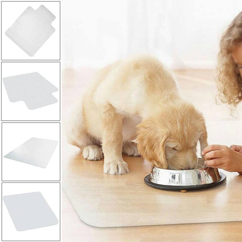 image 1 of Living and Home PVC Clear Convex Chair Mat Floor Carpet Floor Protector