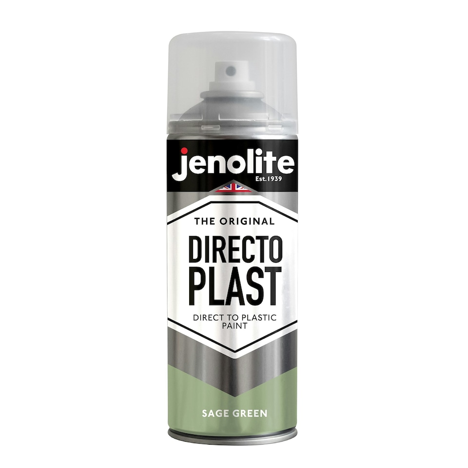 image 1 of Jenolite Directoplast Multi-Surface Paint - Sage Green Gloss - 400ml Spray Can - 2-Pack