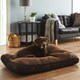 image 2 of Brown Dog Bed - Small To XL Sizes - Fleece - Bunty Snooze Brown | L