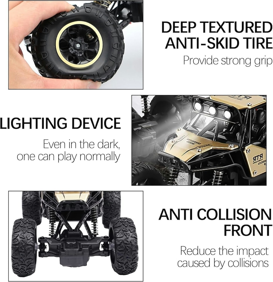 image 1 of Alivio 3699-L6 Off-Road Racing Truck, Remote Control Monster Truck, Remote Control Truck - Off Road Climbing Truck, RC Truck with Rechargeable Battery for Kids