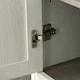 image 9 of kleankin  Bathroom Storage Cabinet w/ Door Cupboard and Adjustable Shelf, White