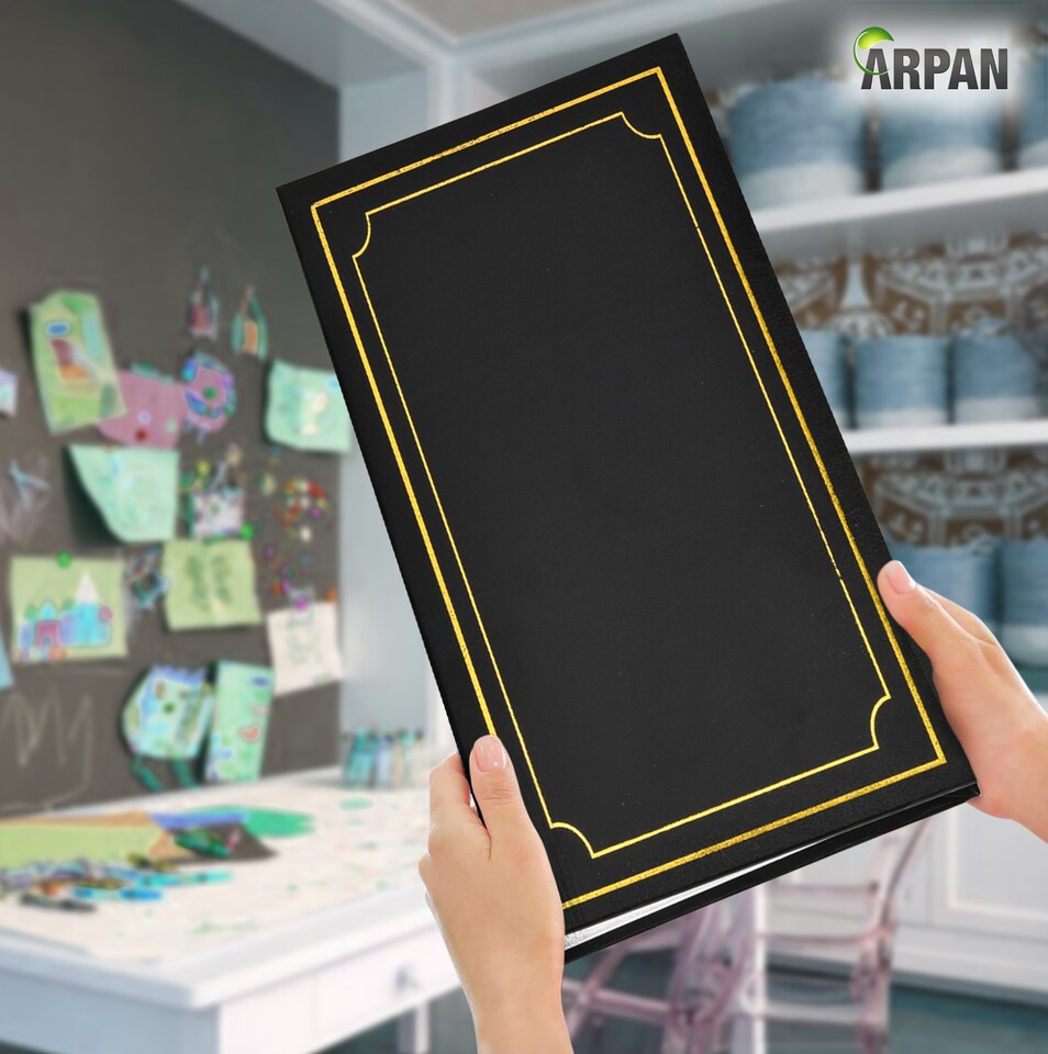 image 1 of ARPAN Slip In Case Photo Album for 300 Photos 6"x4" (10x15cm) with CD/DVD Pocket – Large Hardcover Picture Storage Album